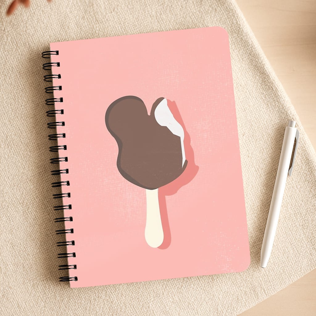Pink Mouse Ice Cream Notepad
