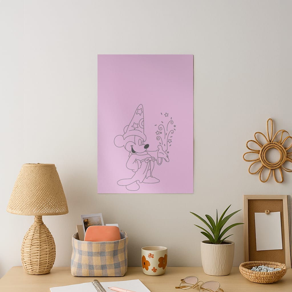 Wizard Fairytale Mouse Art Print