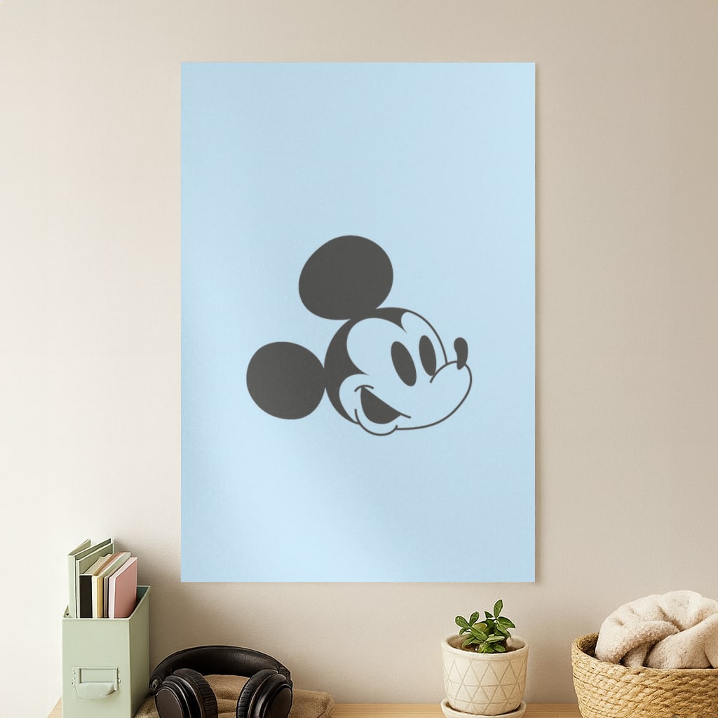 Blue Mickey Poster