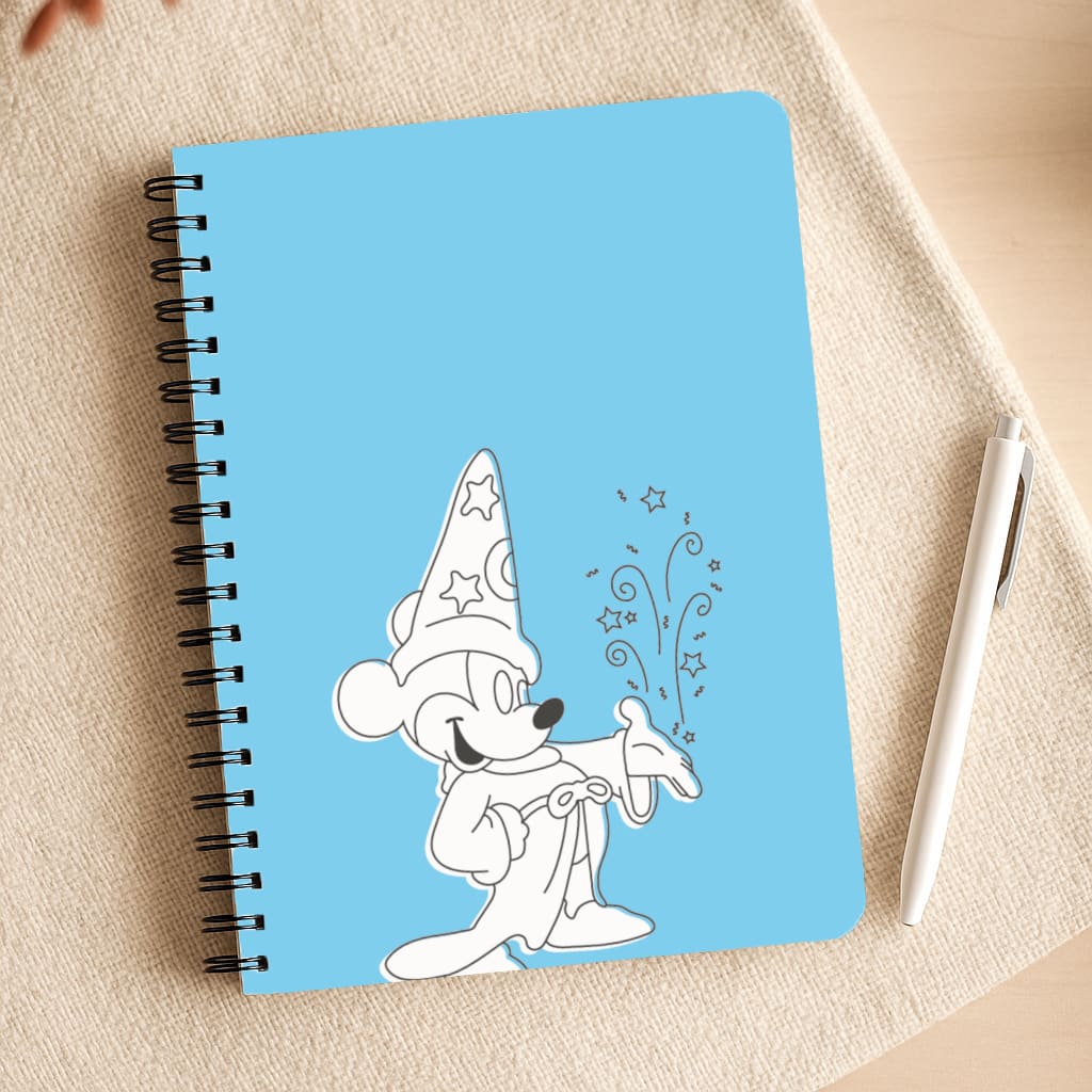 Wizard Mickey Blue Notepad