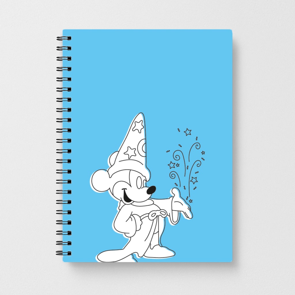 Wizard Mickey Blue Notebook