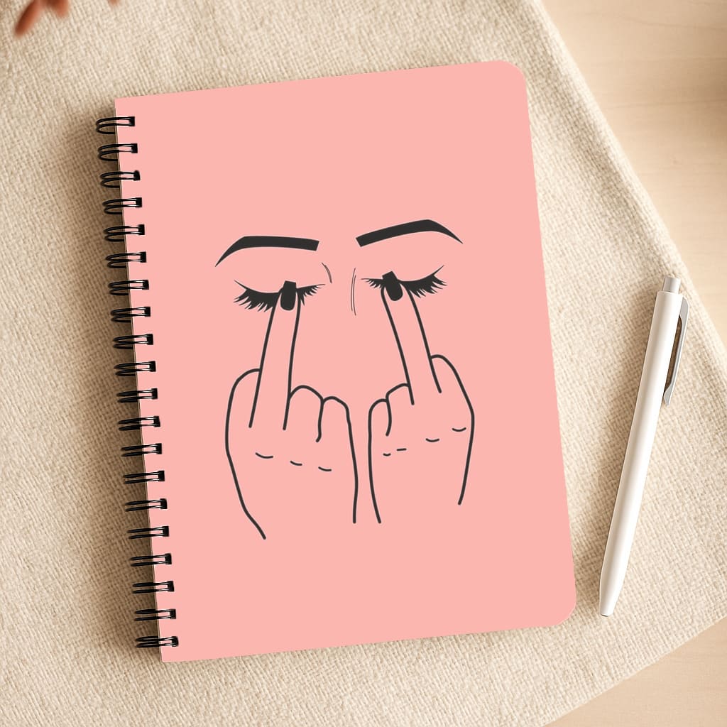 Middle Finger Eyes Notepad