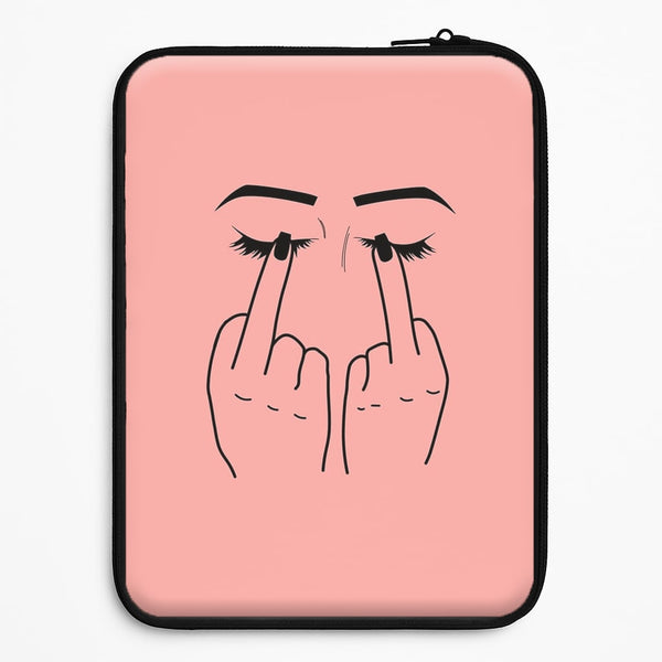 Middle Finger Eyes Universal Laptop Sleeve
