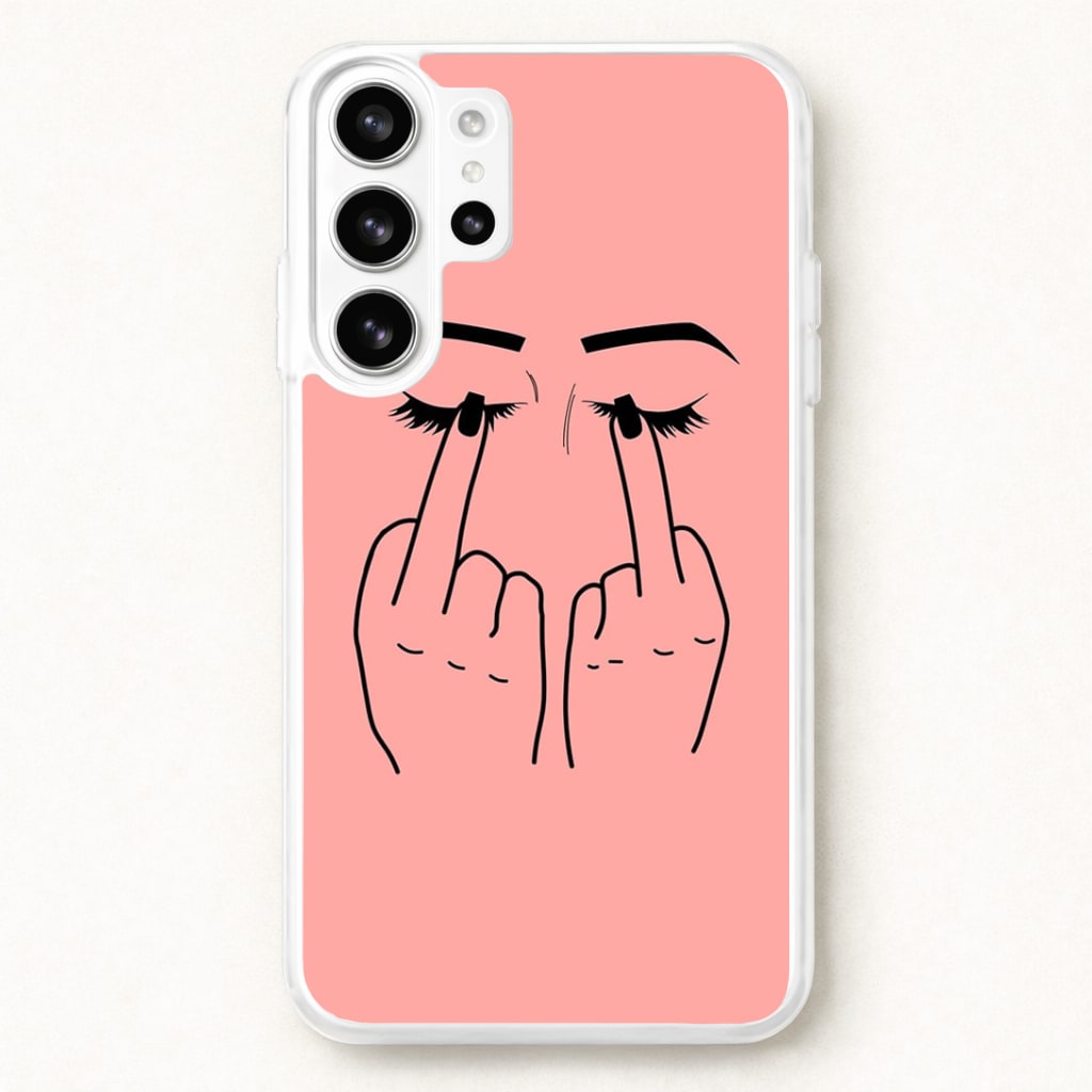 Middle Finger Eyes Phone Case for Galaxy S26 Ultra