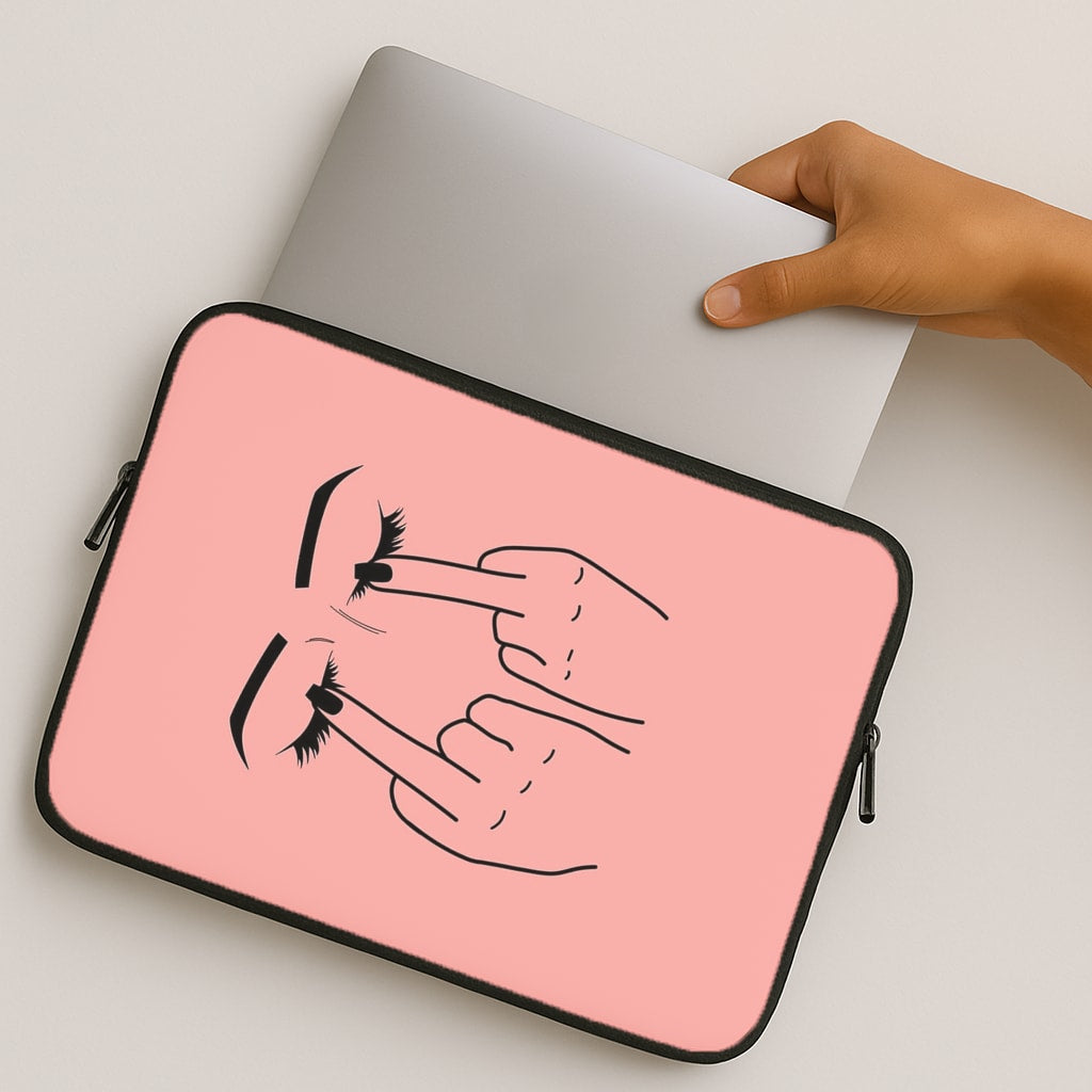 Middle Finger Eyes MacBook Case