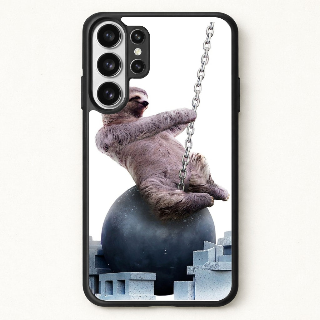 Wrecking Ball Sloth Phone Case for Galaxy S26 Ultra
