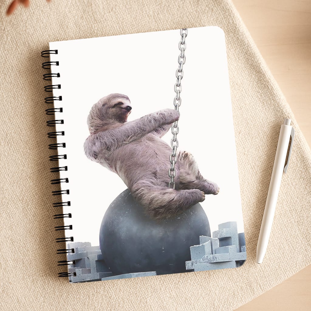 Wrecking Ball Sloth Notepad
