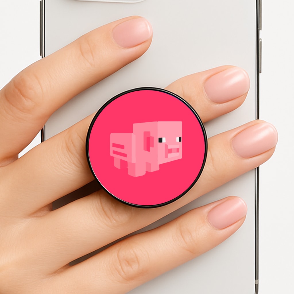 Mining Pig Phone Grip