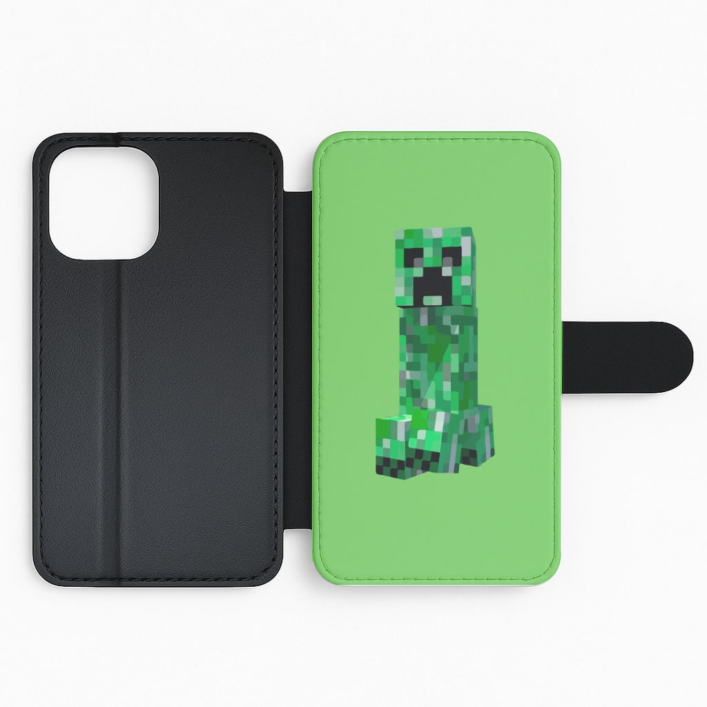Mining Creeper Flip Phone Case