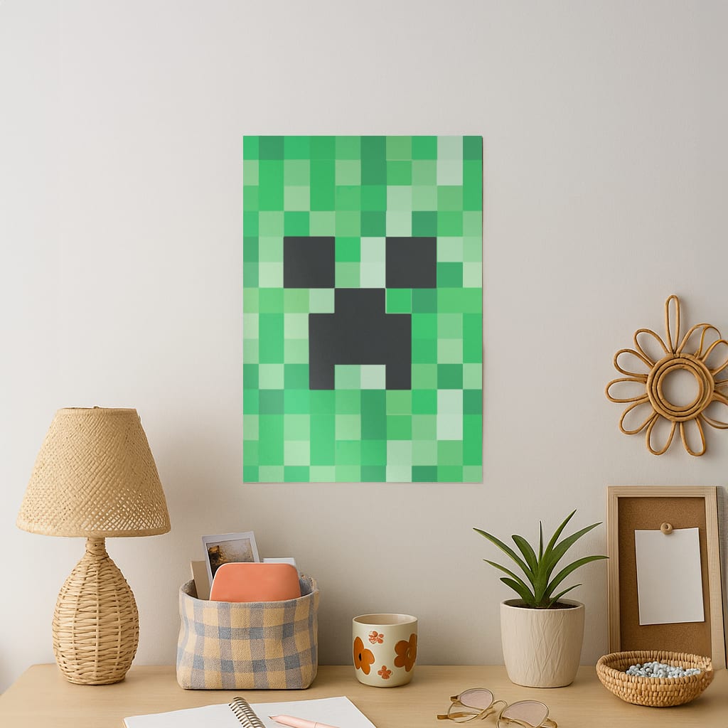 Creeper Face - Mining Art Print