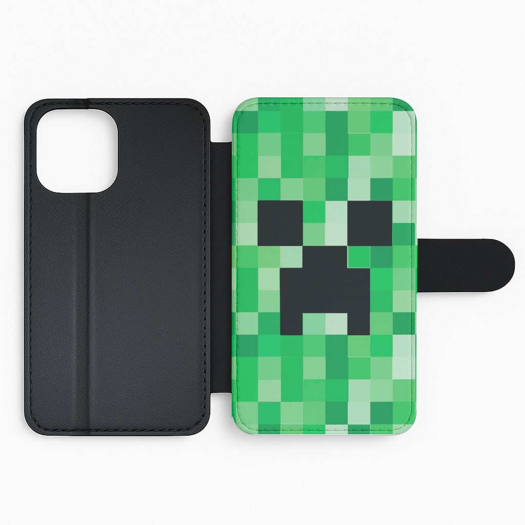Creeper Face - Mining Flip Phone Case