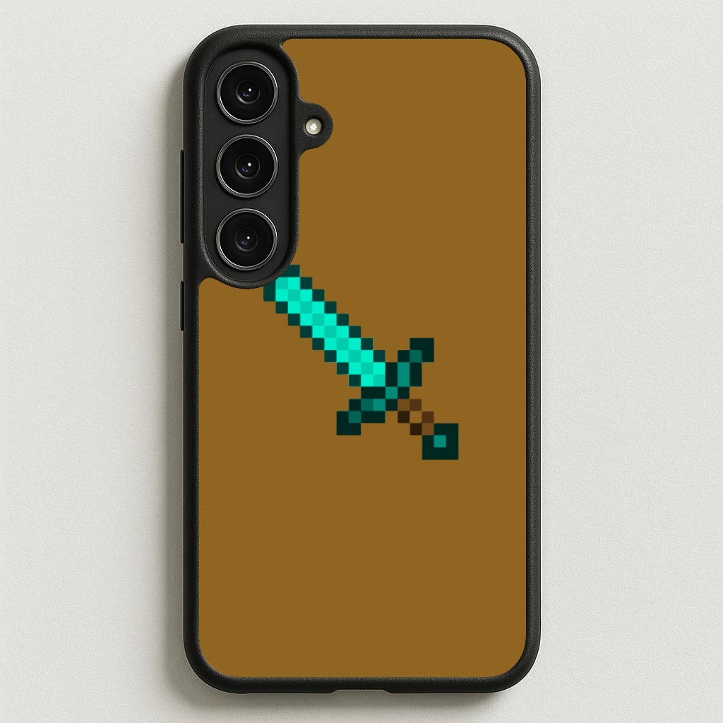 Diamond Sword - Mining Phone Case for Galaxy S25FE