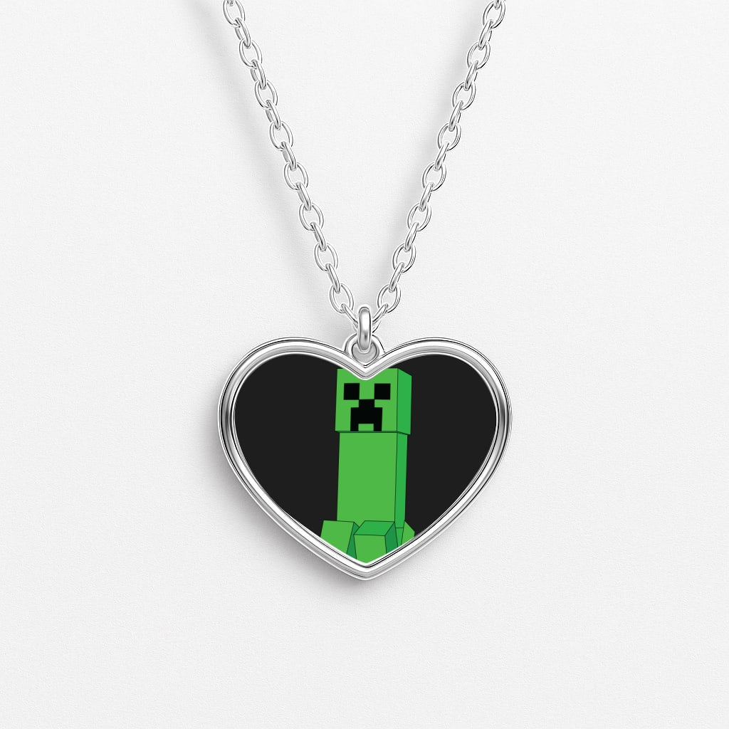 Creeper Standing Heart Necklace
