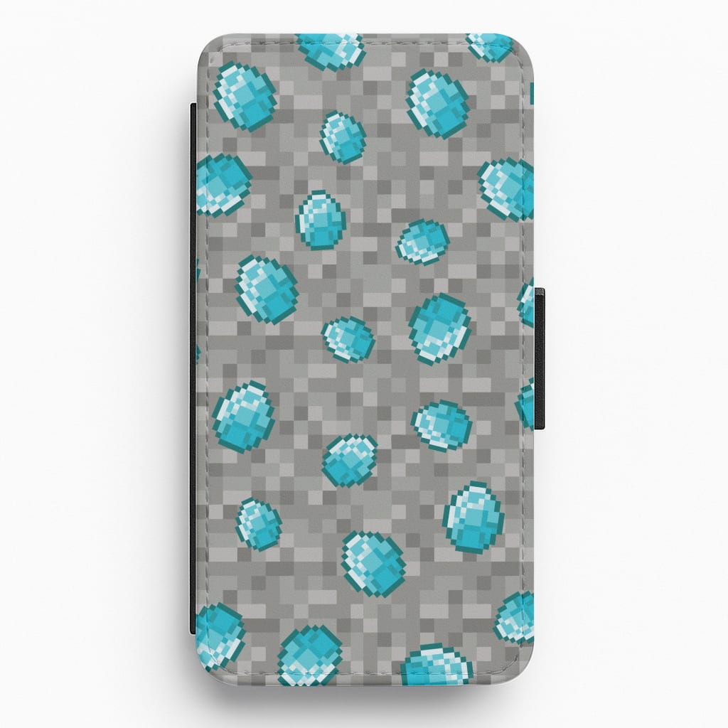 Diamond Pattern Flip / Wallet Phone Case