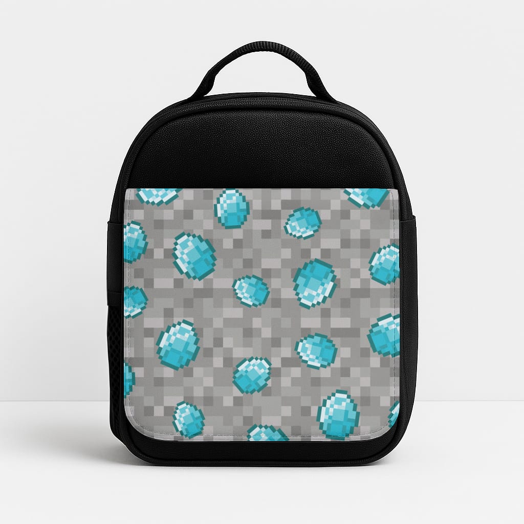 Diamond Pattern Insulated Lunchbox