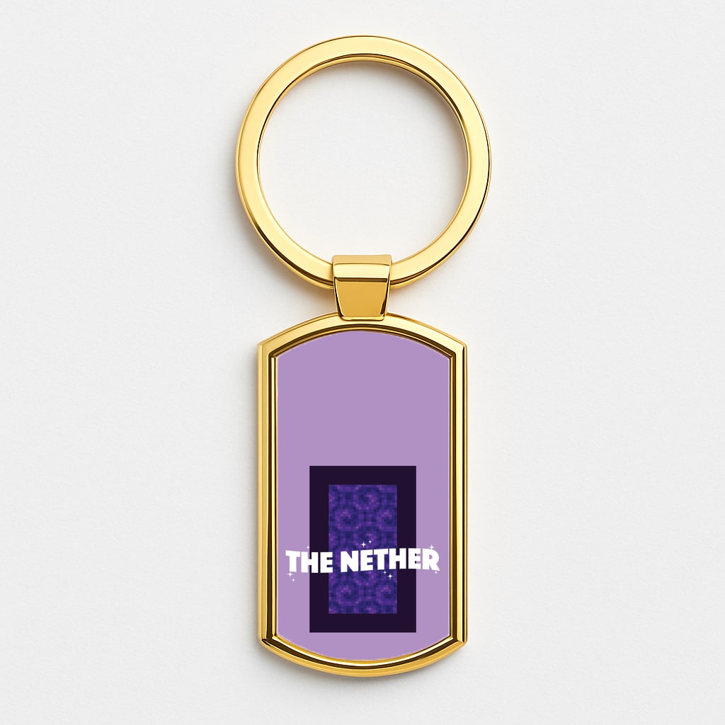 The Nether Gold Keyring