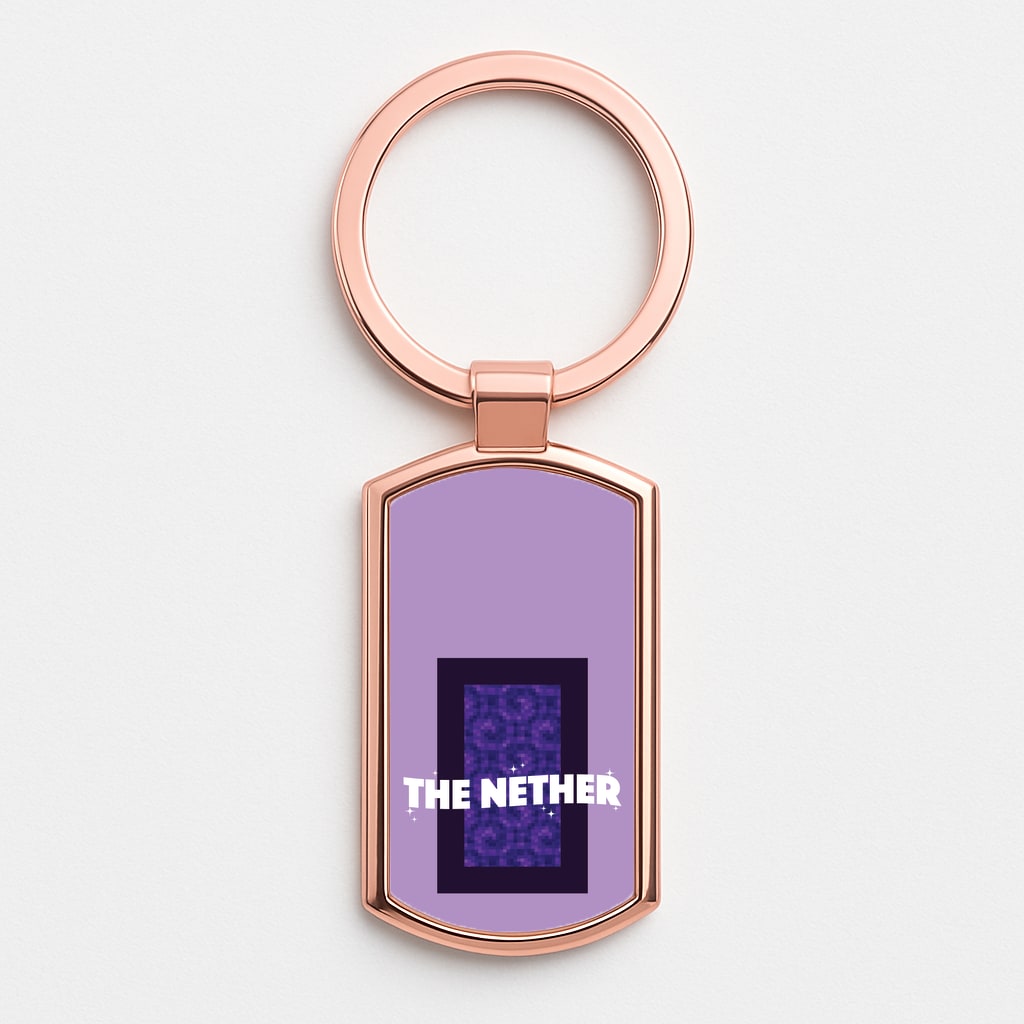 The Nether Rose Gold Keyring