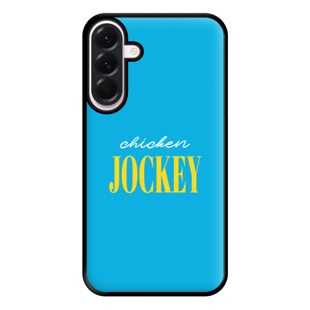 Chicken Jockey Blue Phone Case for Galaxy A36