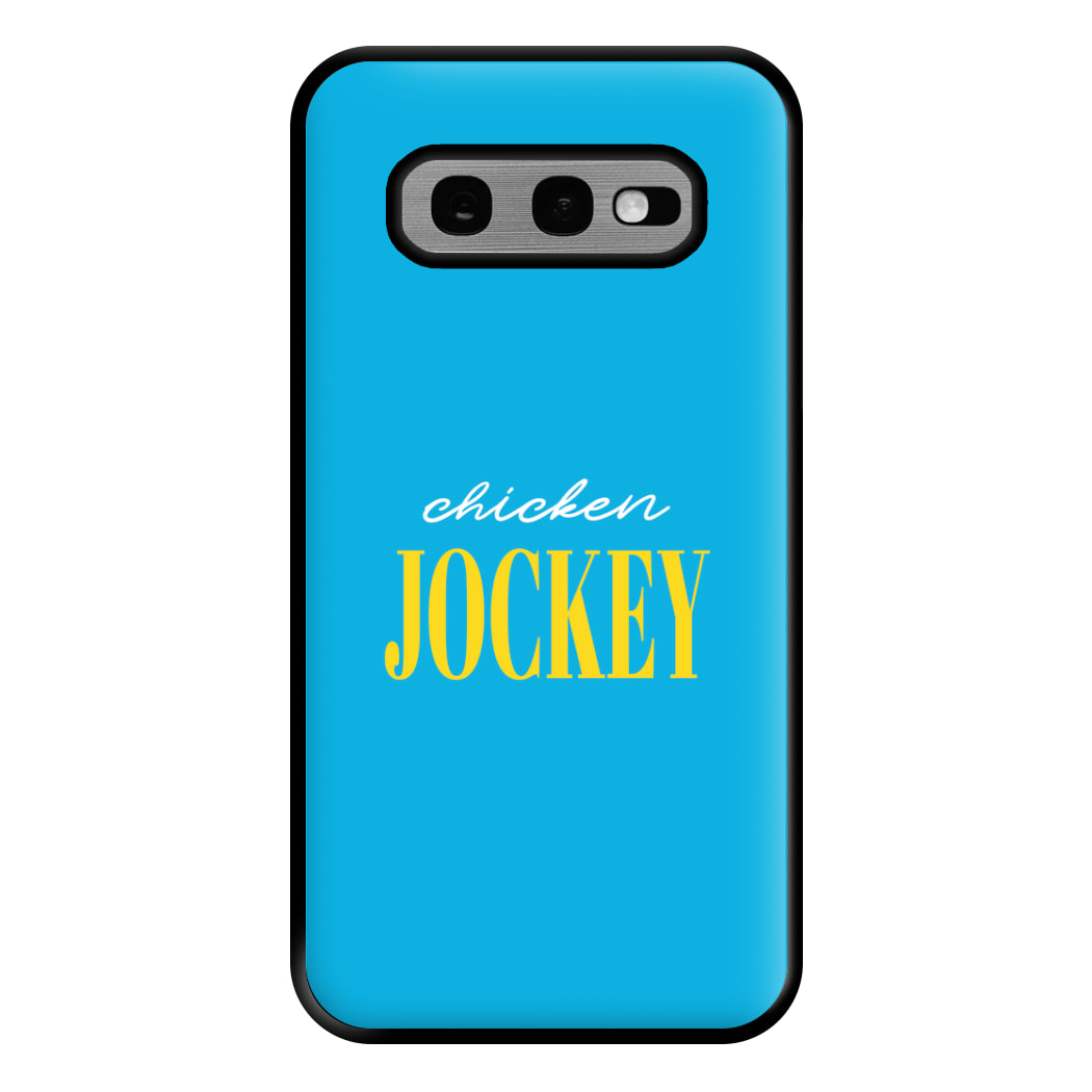Chicken Jockey Blue Phone Case for Galaxy S10e