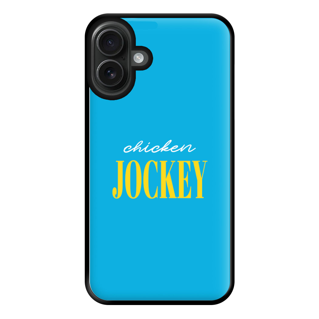 Chicken Jockey Blue Phone Case for iPhone 16 Plus