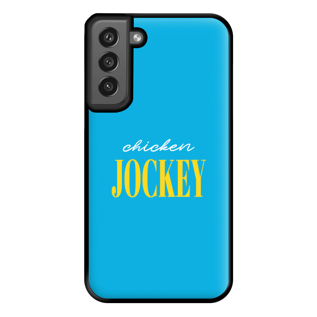 Chicken Jockey Blue Phone Case for Galaxy S21FE