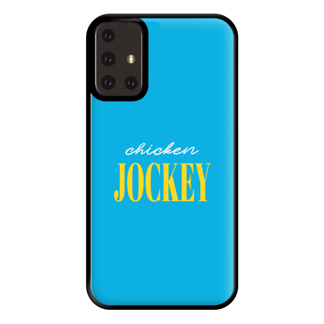 Chicken Jockey Blue Phone Case for Galaxy A71