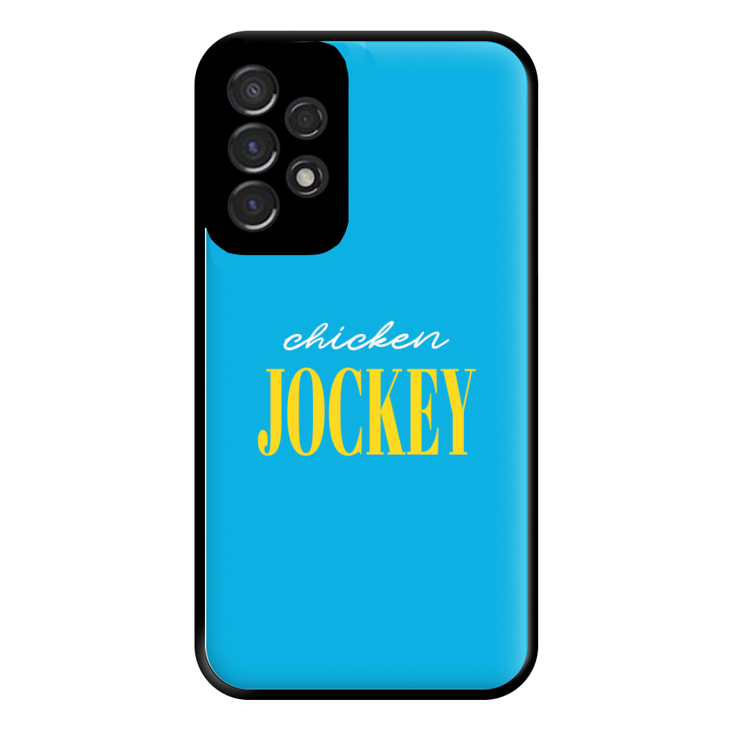 Chicken Jockey Blue Phone Case for Galaxy A53