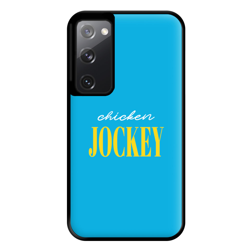 Chicken Jockey Blue Phone Case for Galaxy S20FE