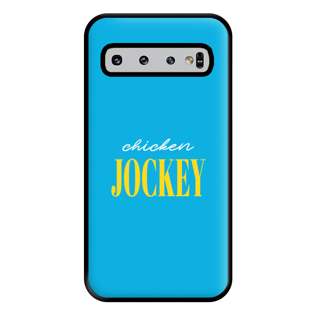 Chicken Jockey Blue Phone Case for Galaxy S10 Plus