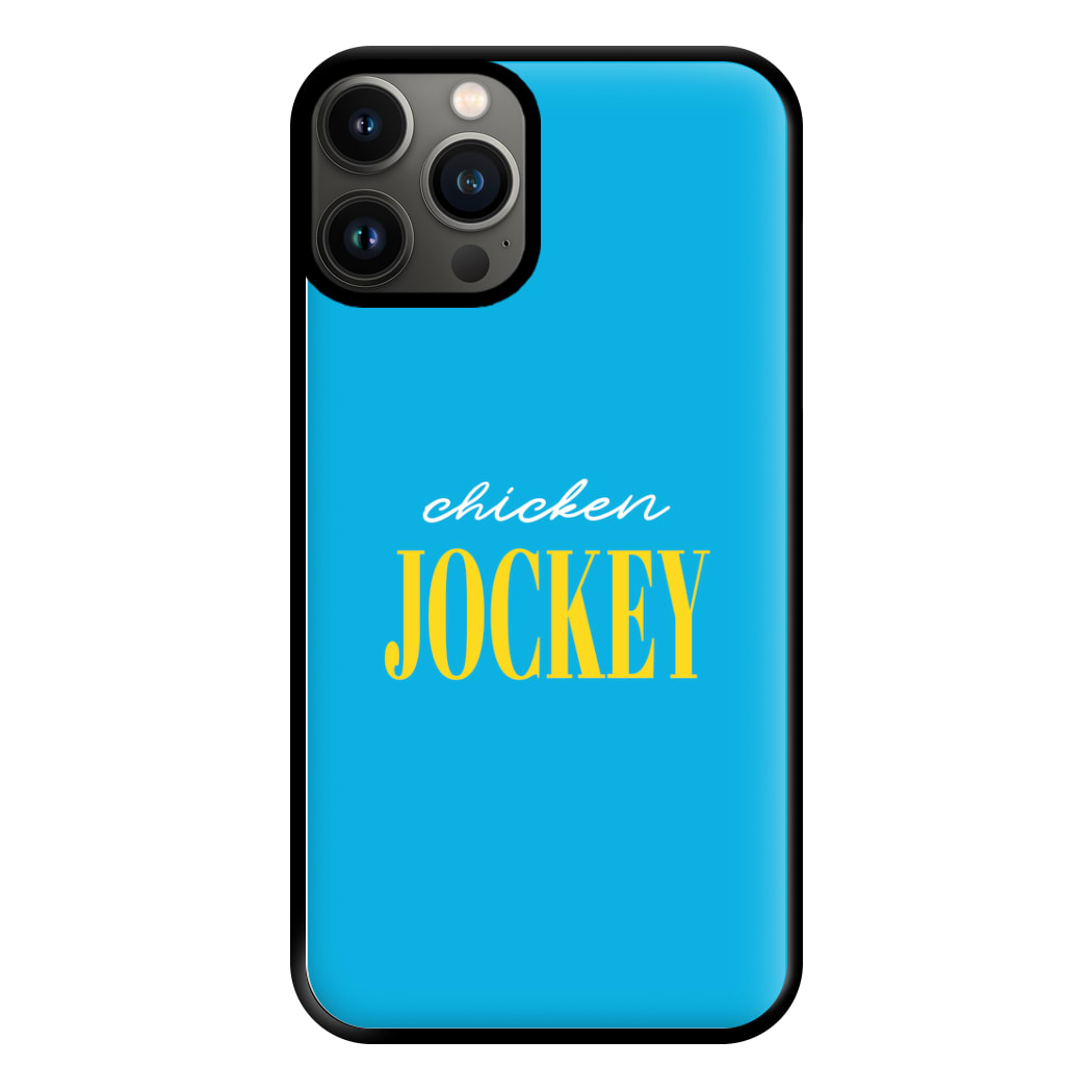 Chicken Jockey Blue Phone Case for iPhone 13 Pro Max