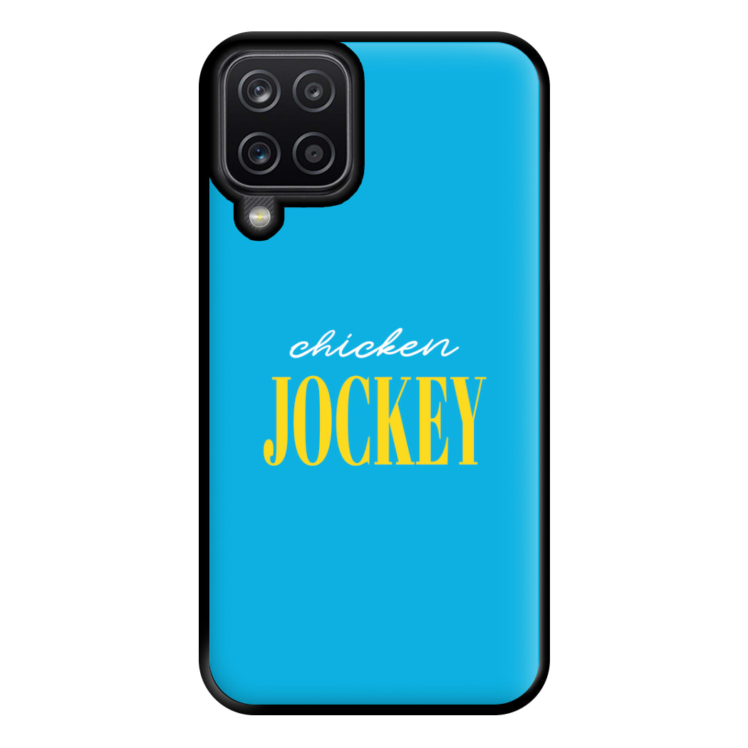 Chicken Jockey Blue Phone Case for Galaxy A12
