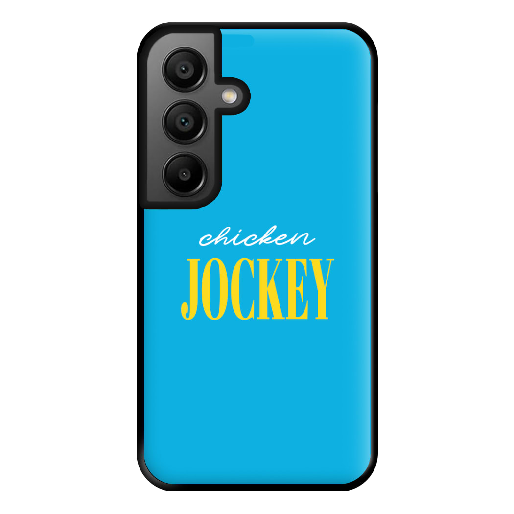 Chicken Jockey Blue Phone Case for Galaxy A56