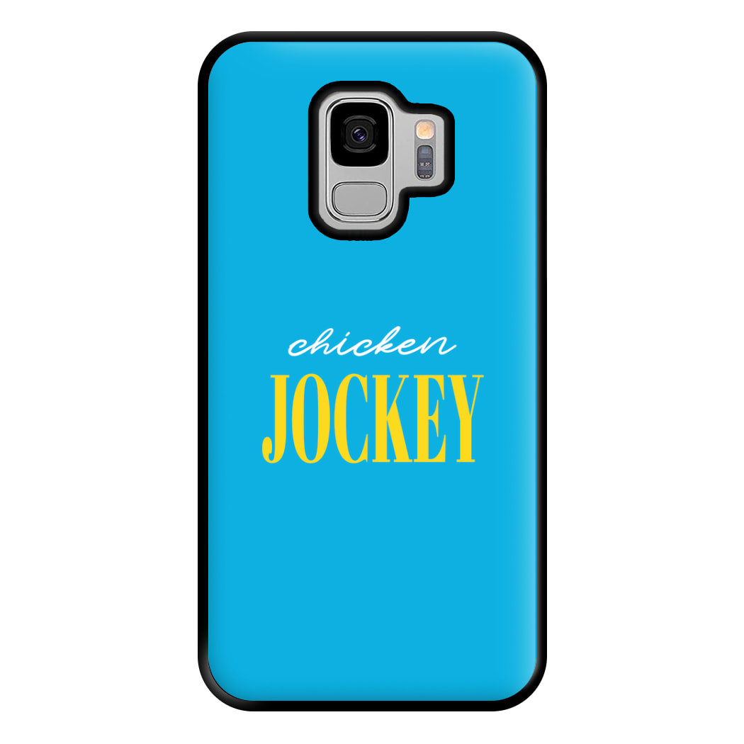 Chicken Jockey Blue Phone Case for Galaxy S9 Plus