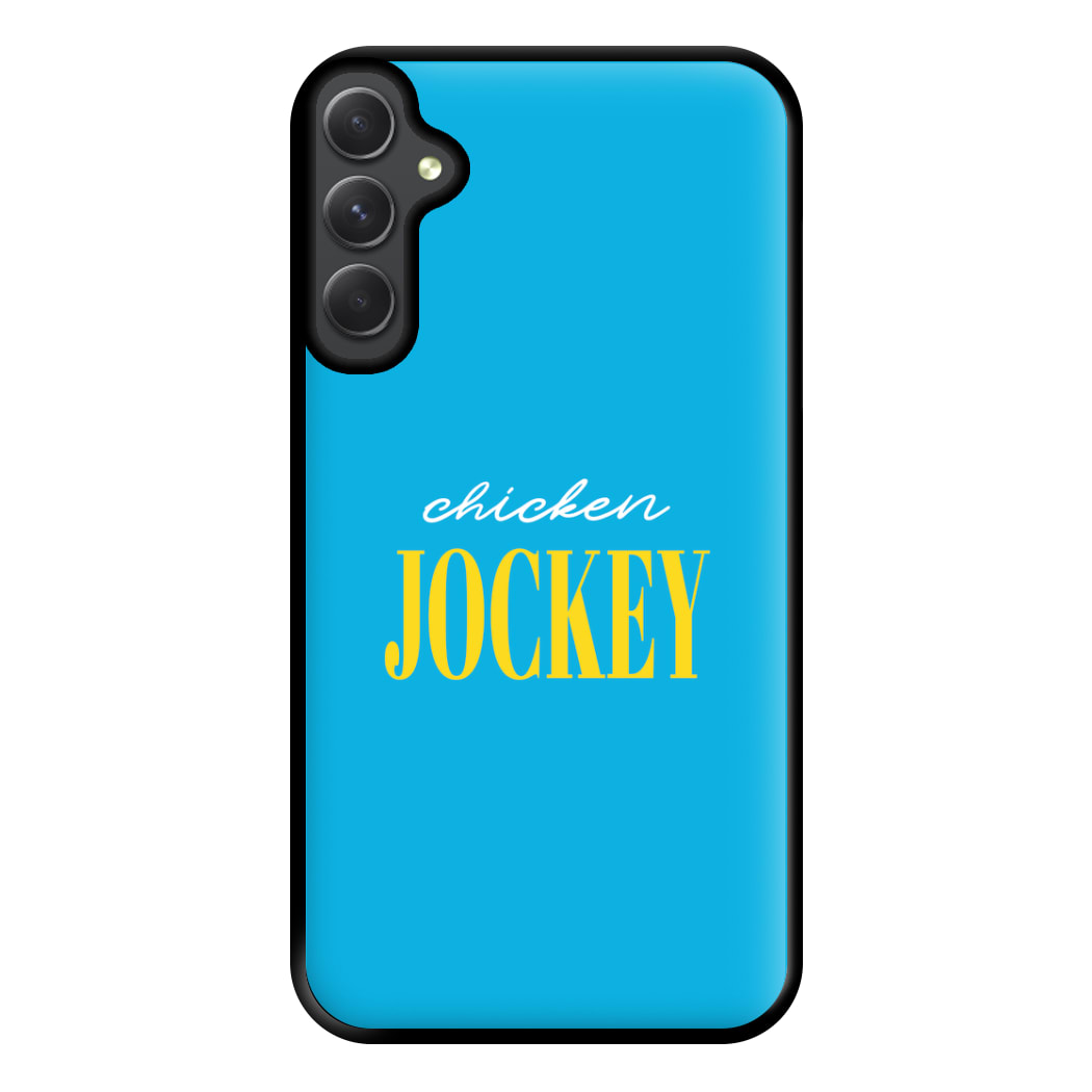 Chicken Jockey Blue Phone Case for Galaxy A54