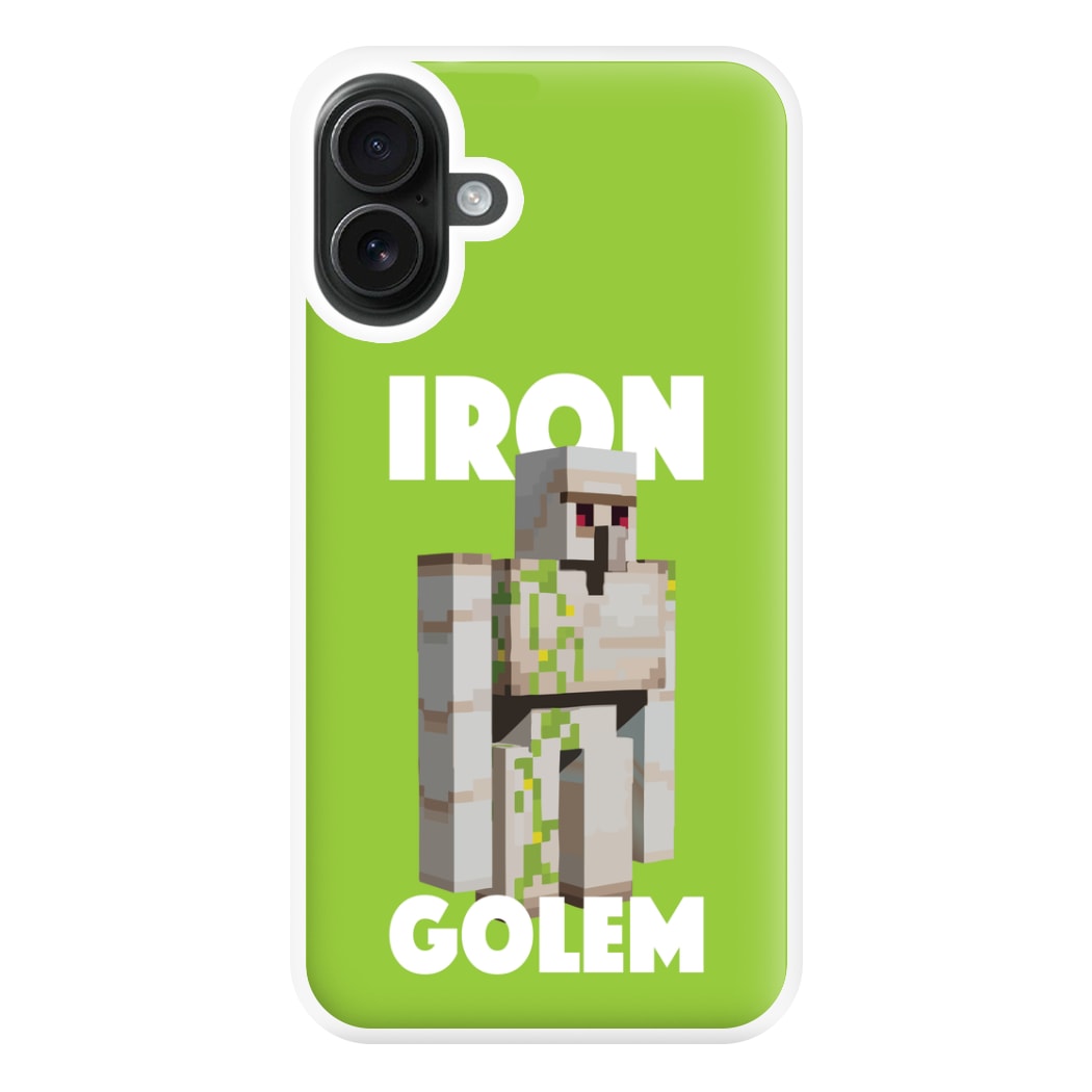 Iron Golem Phone Case for iPhone 16 Plus