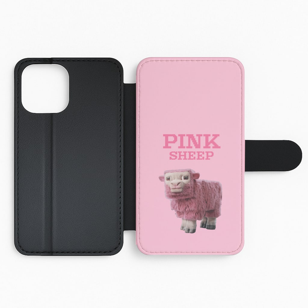 Pink Sheep Flip Phone Case