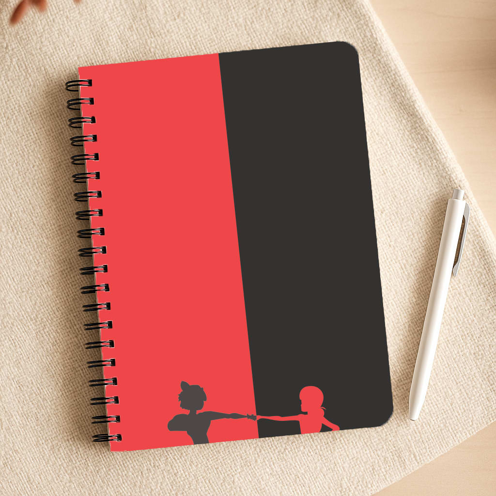 Red And Black Notepad