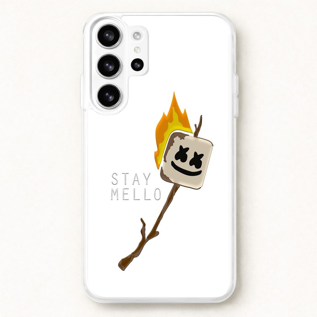 Stay Mello White Helmet DJw - White Helmet DJ Phone Case for Galaxy S26 Ultra