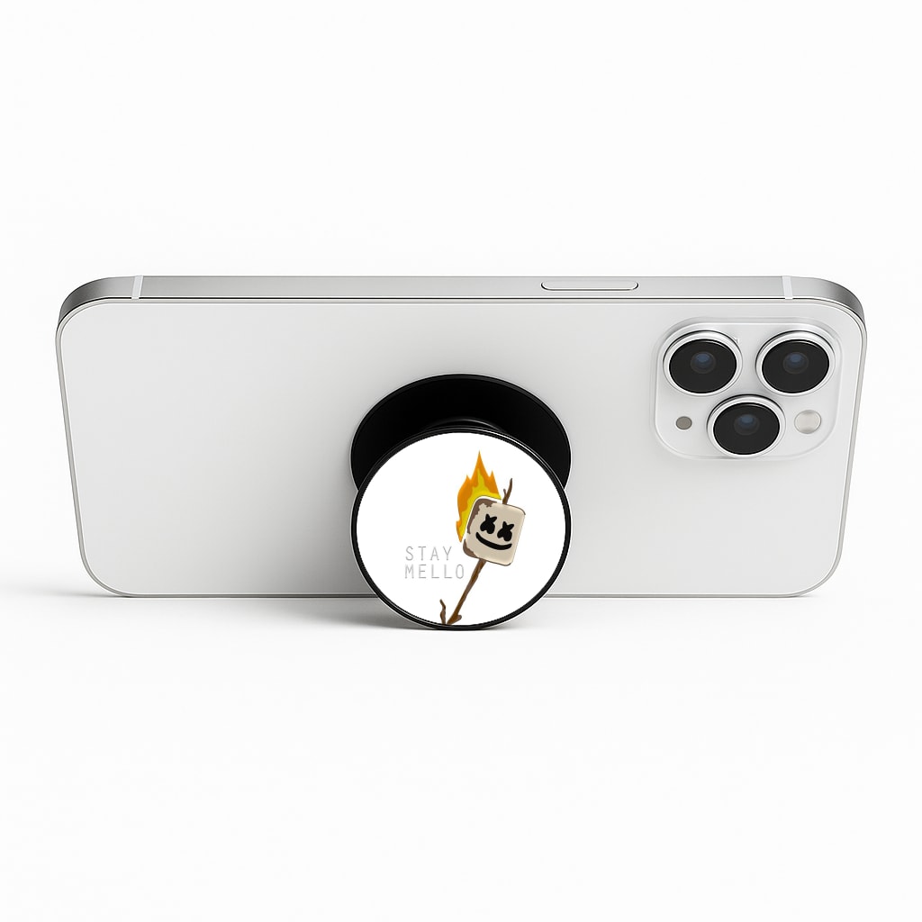 Stay Mello White Helmet DJw - White Helmet DJ Phone Stand