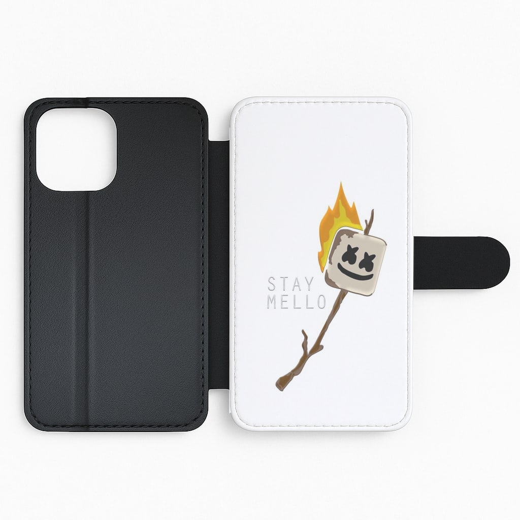 Stay Mello White Helmet DJw - White Helmet DJ Flip Phone Case
