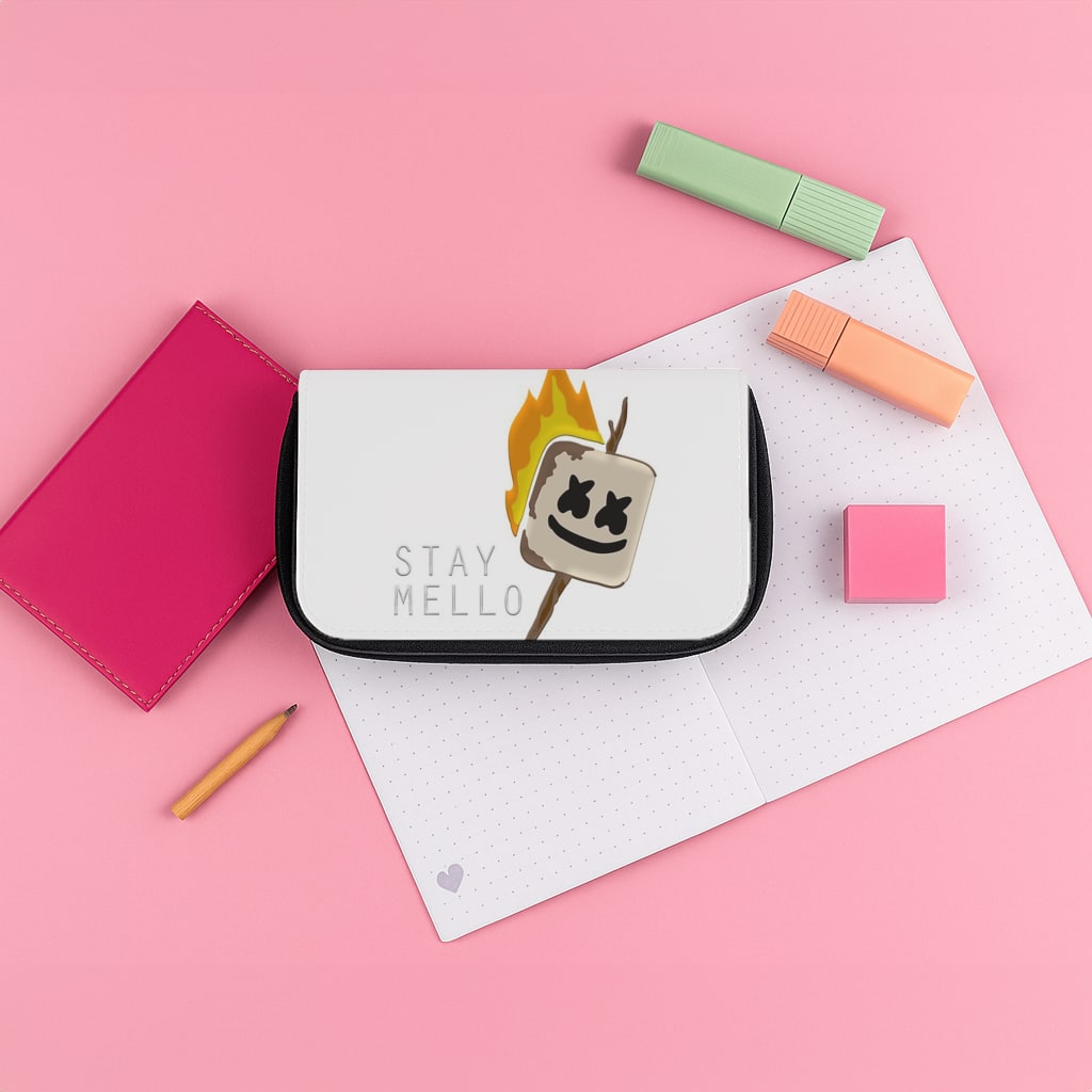 Stay Mello White Helmet DJw - White Helmet DJ Pencil Case
