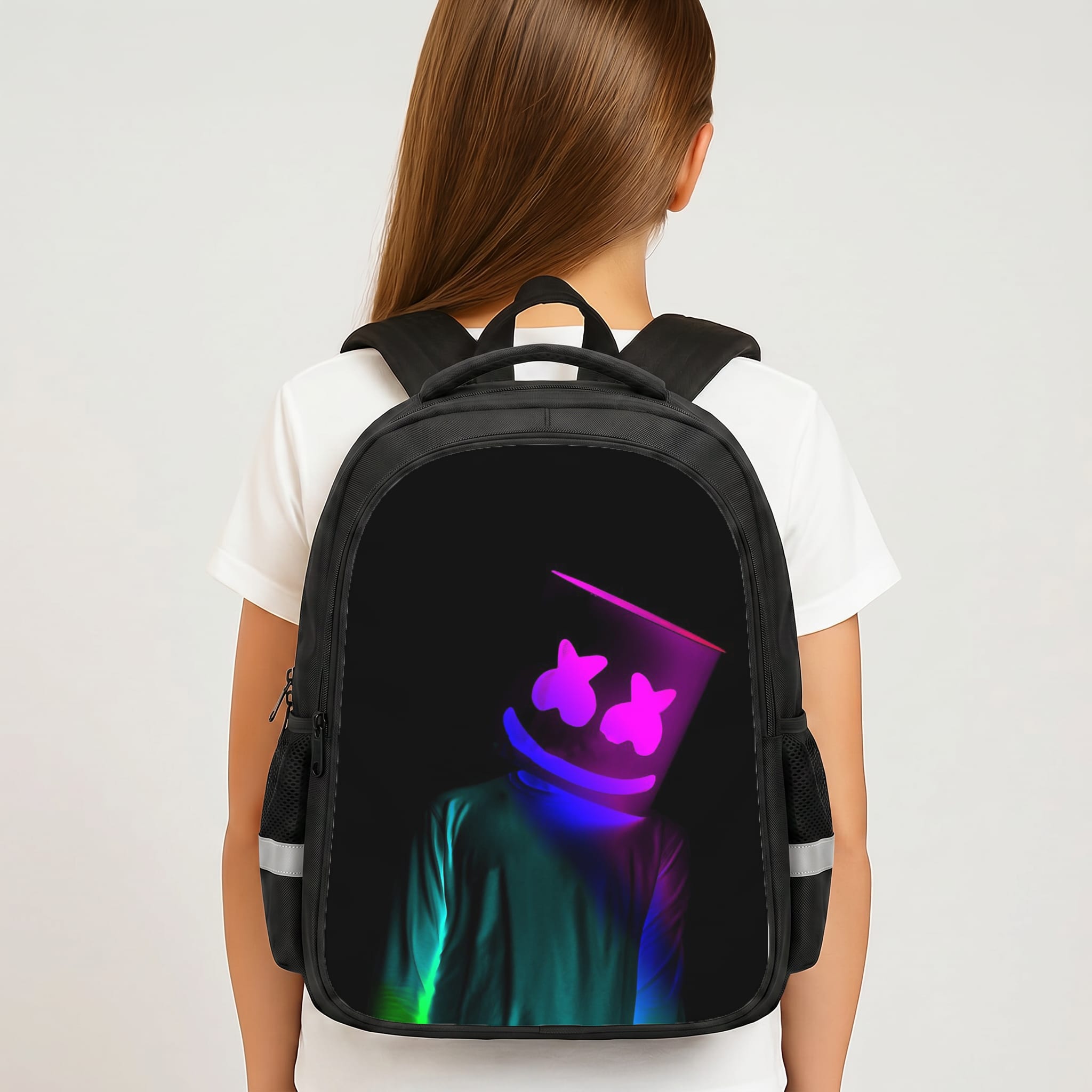 White Helmet DJ In Lights Backpack