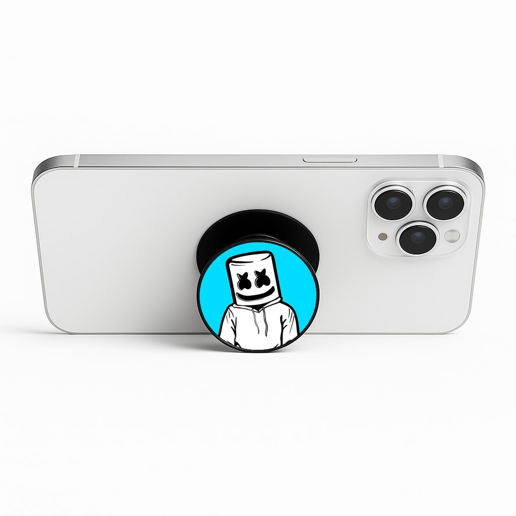 Blue White Helmet DJ FunGrip