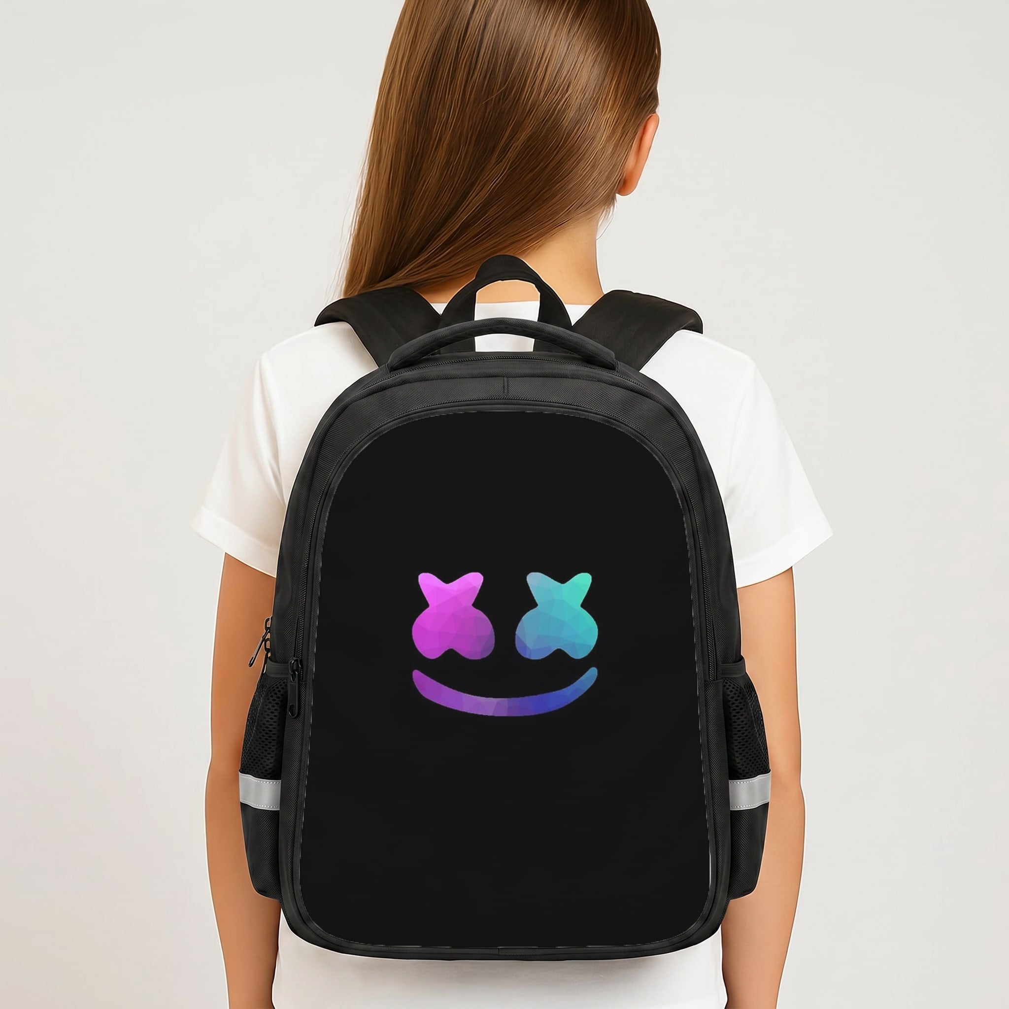 Black White Helmet DJ Backpack