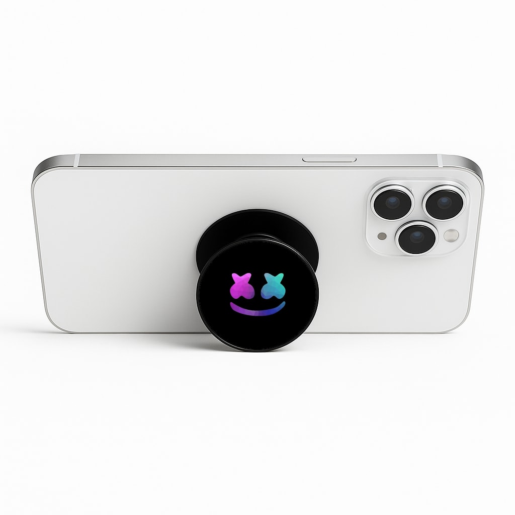 Black White Helmet DJ FunGrip