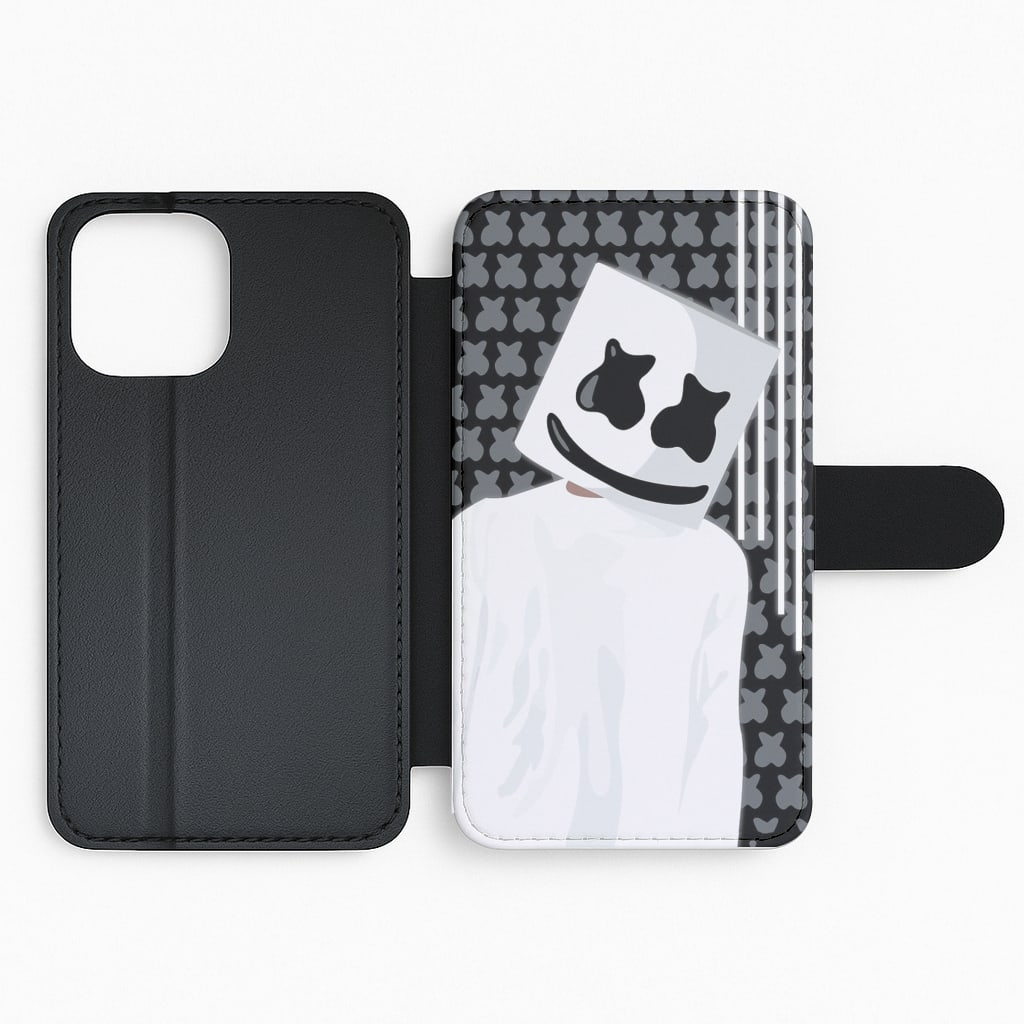 Stars And Stripes - White Helmet DJ Flip Phone Case