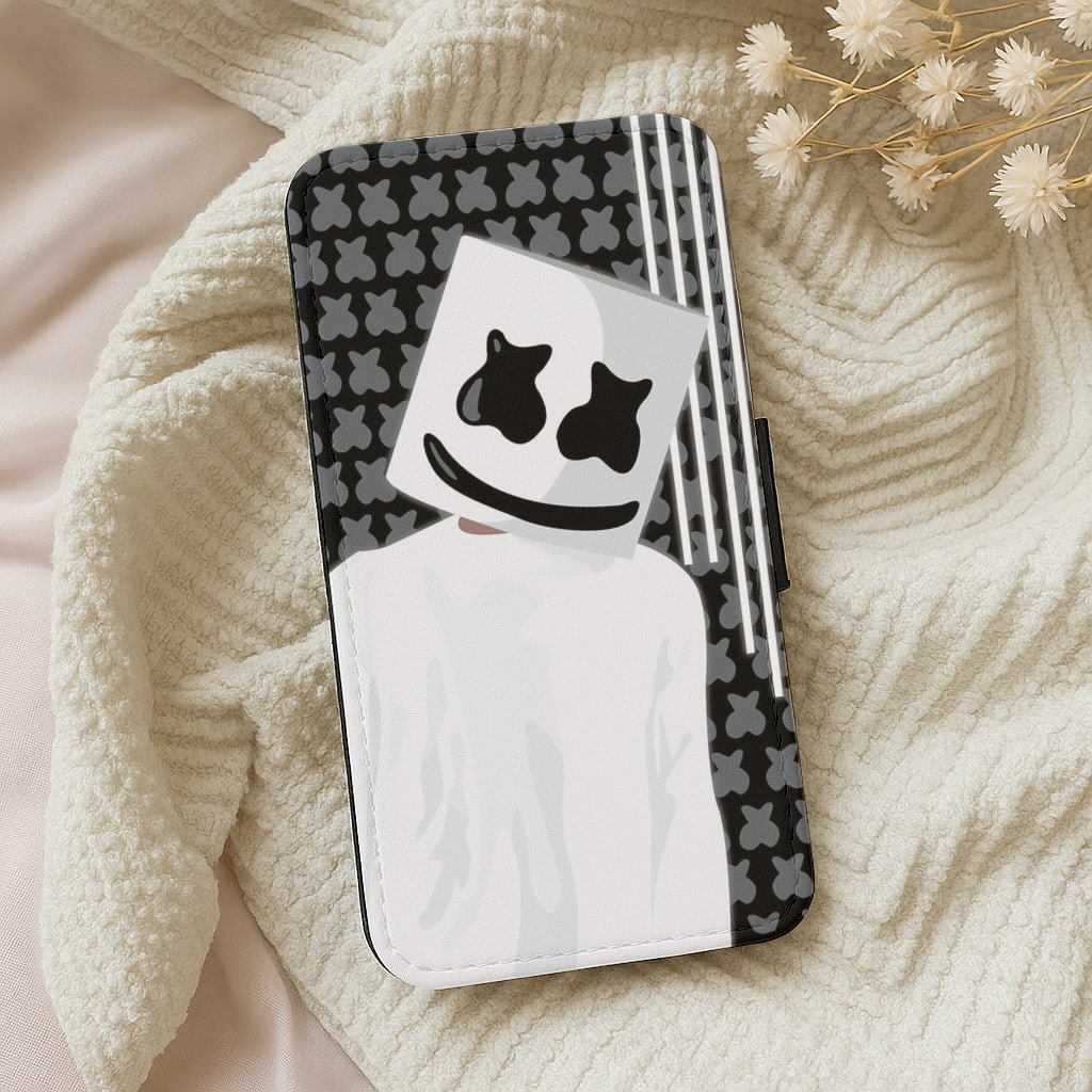 Stars And Stripes - White Helmet DJ Wallet Phone Case