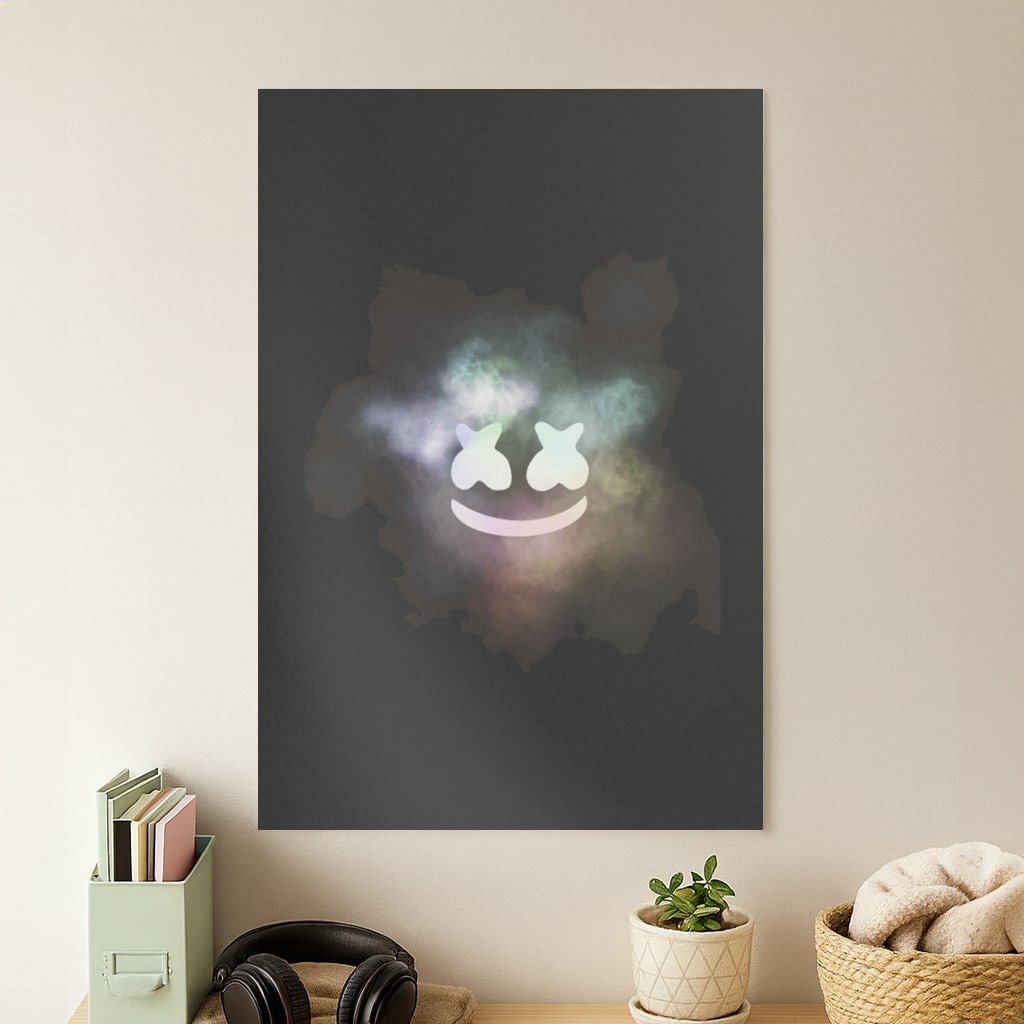 Black White Helmet DJ Smoke Poster