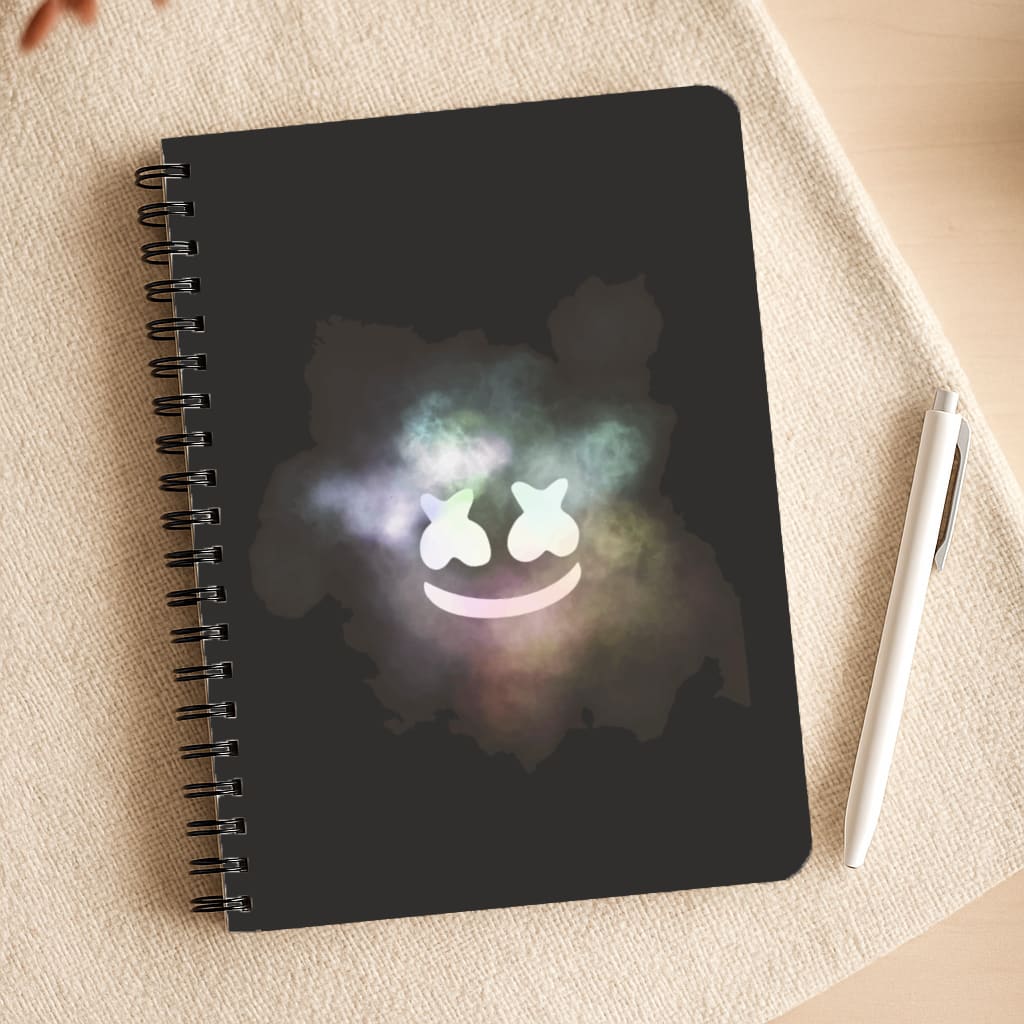 Black White Helmet DJ Smoke Notepad