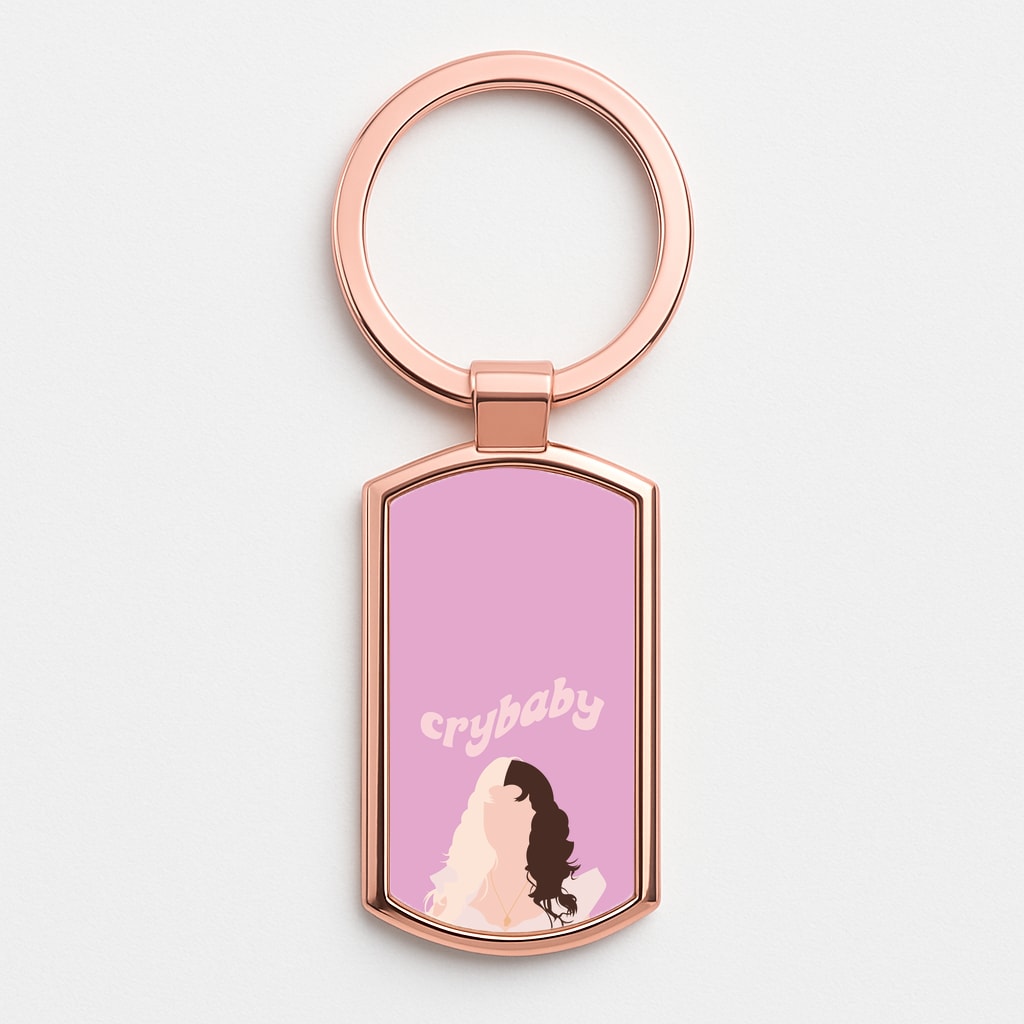 Crybaby Rose Gold Keyring